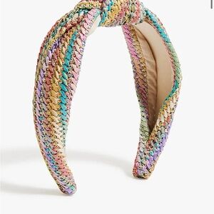 New J.Crew Woven knot headband Multicolor